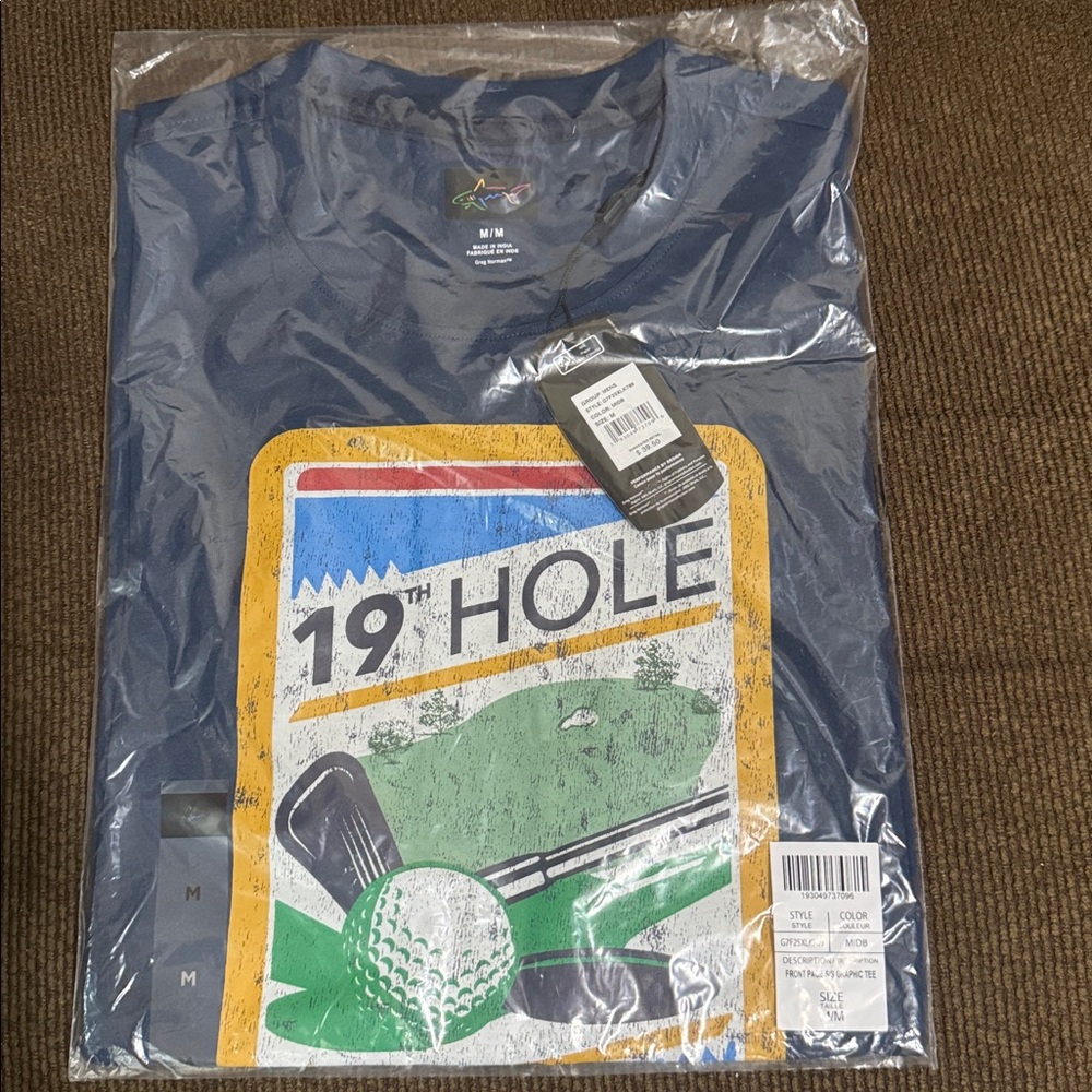 Greg Norman FRONT PAGE T-SHIRT I Men’s I Size M - Picture 2 of 3